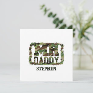 Pai Camouflage com nome personalizado