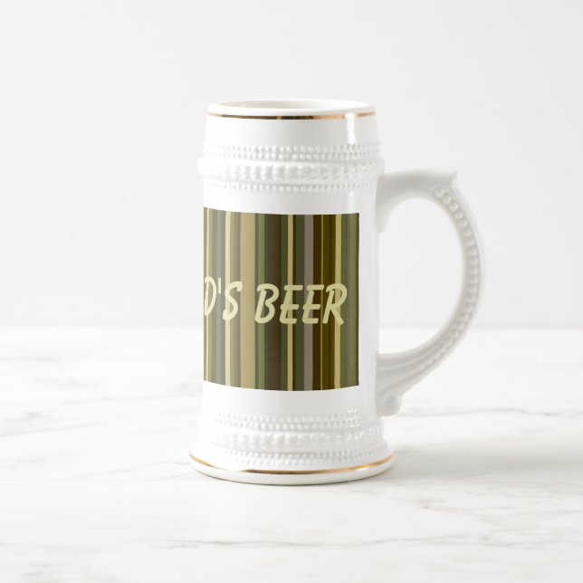 Pai Castanho De Caneca de cerveja Rasgada (Direita)