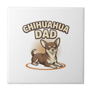 Pai Chihuahua Gravura Vintage Design Amante de Cac