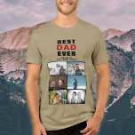 Pai com Crianças e Colagem de Fotos do Pai 6 da Fa<br><div class="desc">Melhor Pai Pai com Crianças e Camiseta de Colagem de Fotos do Pai 6 da Família. Colagem de 6 fotos, nome do pai com uma doce mensagem e nomes de crianças. Adicione suas 6 fotos favoritas da família. Bela manutenção e presente de aniversário, Dia do Pai ou Natal para um...</div>