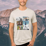 Pai com Crianças e Colagem de Fotos do Pai 6 da Fa<br><div class="desc">Melhor Pai Pai com Crianças e Camiseta de Colagem de Fotos do Pai 6 da Família. Colagem de 6 fotos. Adicione suas 6 fotos favoritas da família. Bela manutenção e presente de aniversário,  Dia do Pai ou Natal para um pai,  novo papai ou avô.</div>