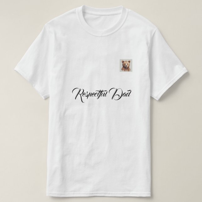 Pai da camiseta da família (Frente do Design)