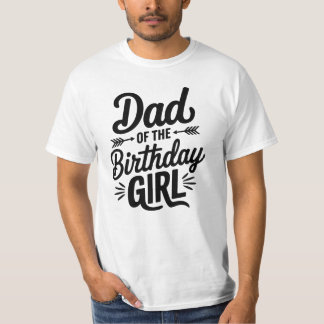 Pai da Design de camiseta da filha de aniversário