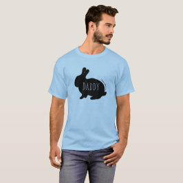 Pai da família da camisa do primavera do coelho do