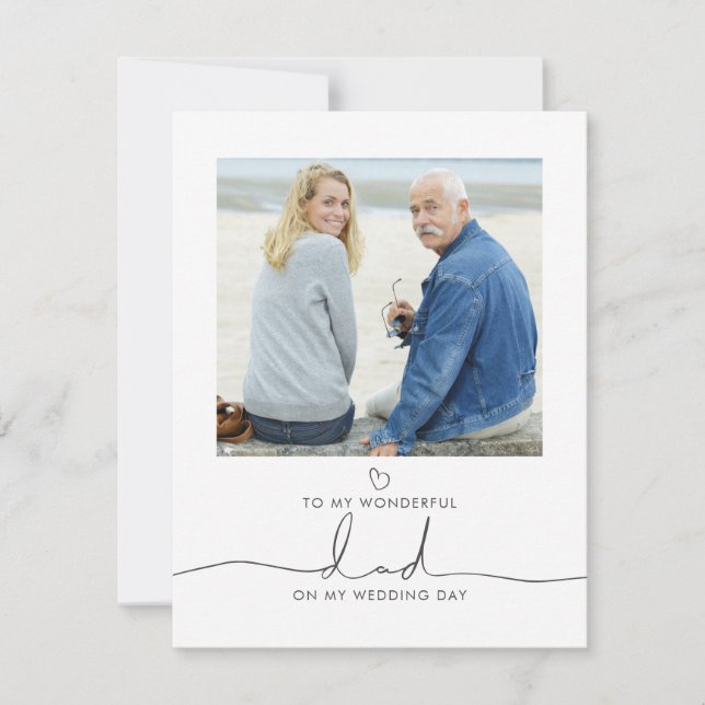 Pai da Mensagem da Noiva de Manhã Foto (Frente)