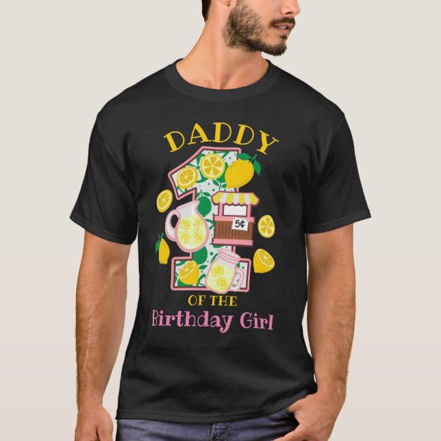 Pai da primeira camisa de limonada rosa de anivers (Frente)