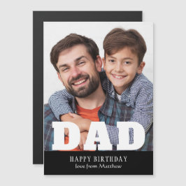 Pai de aniversário feliz Foto personalizada modern