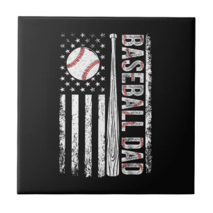 Pai de Beisebol Bandeira Americana Patriótico Dia