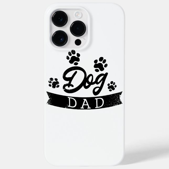 Pai de Cachorro Design Engraçado - Ideia de presen (Verso)