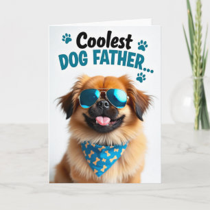 Pai de Cachorro Mais Legal Cartão Pata Azul Turque