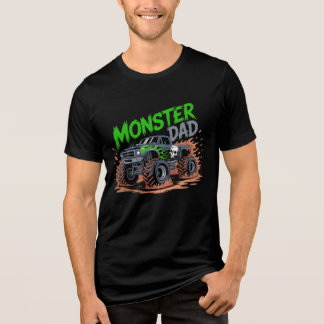Pai de Caminhão Monstro Design, Camisa Combinando 