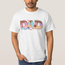 Pai de Camisa de Aniversário do sorvete da Garota
