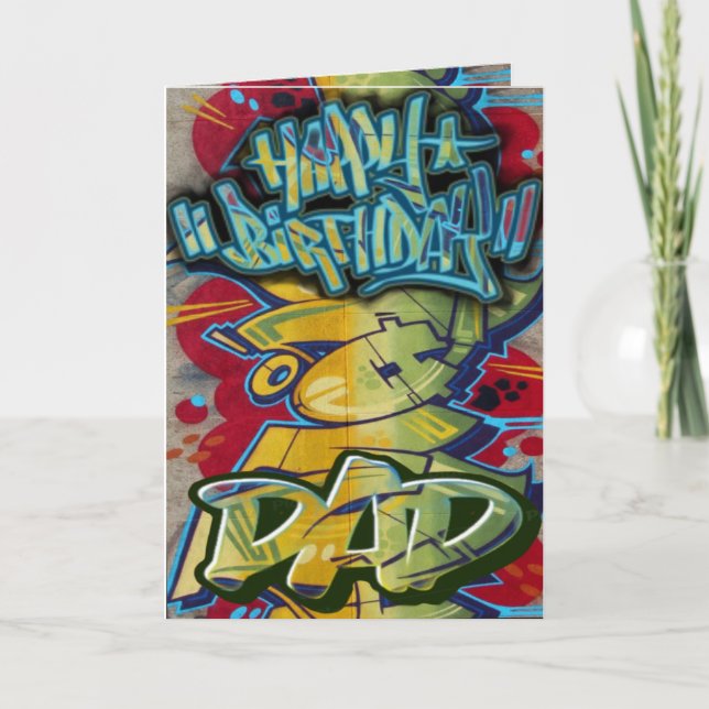 Pai de cartão de aniversário (Frente)