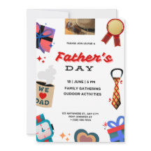 Pai de celebração: Feliz convite para Dias de os p