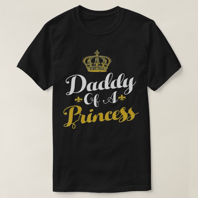 Pai De Dia de os pais Engraçado De Camisa Da Princ (Frente do Design)
