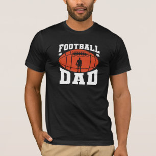 Pai de Futebol Design de Texto Retro - Camiseta La