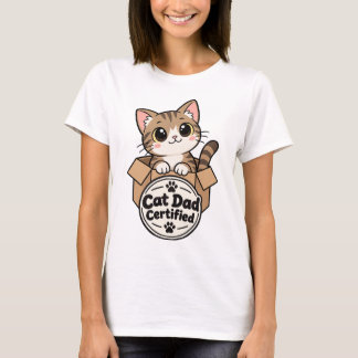 Pai de Gato Certificado – Camisa de Gatinho Tabby 