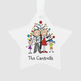 Pai De Imagem, Mãe, Rapariga, Ornamento Acrílico D