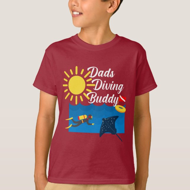 Pai de mergulho de Design Buddy - Camisa básica pa (Frente)