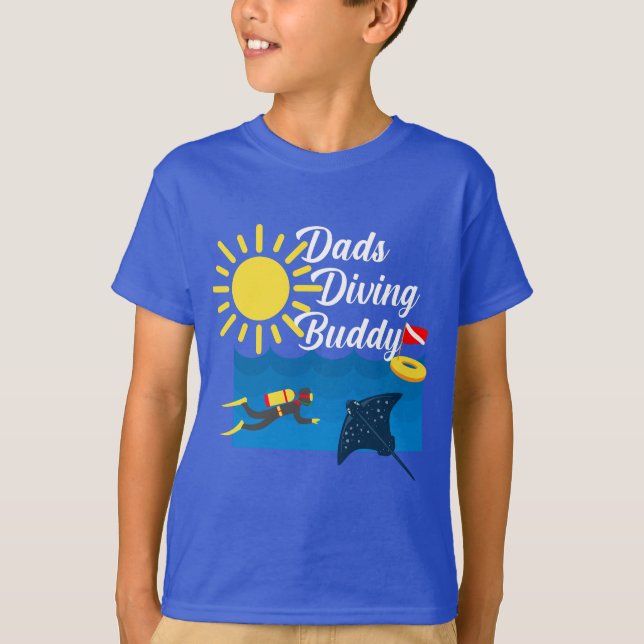 Pai de mergulho de Design Buddy - Camisa básica pa (Frente)