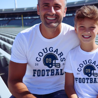 Pai de time de futebol personalizado Navy Varsity