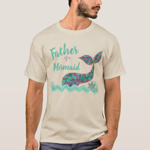 Pai de uma Sereia, camiseta de festa de aniversári