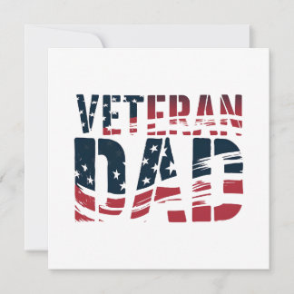 Pai de Veterano Vermelho, Branco e Azul
