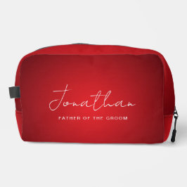 Pai do Casamento Vermelho do Kit de Dopp Personali