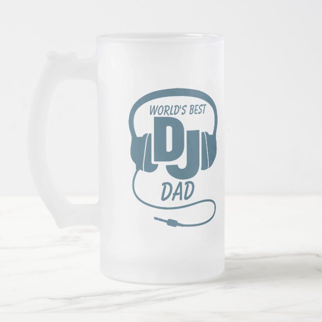 Pai do DJ do mundo caneca de cerveja azul do (Esquerda)
