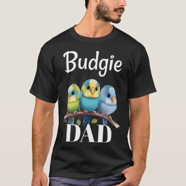 Pai do Orçamento Budgerigar Parakeet Bird Pullover (Frente)