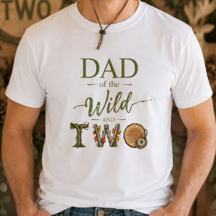 Pai do Selvagem e Camisetas de Aniversário de DOIS