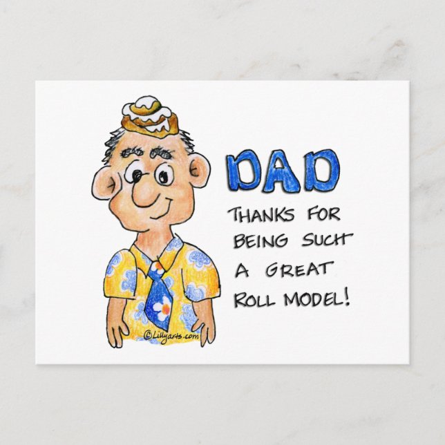 Pai é o meu cartão postal modelo ROLL (Frente)