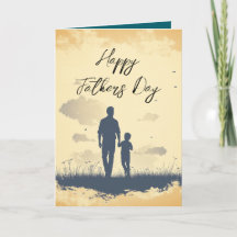 Pai e seu cartão de dobrar dia de os pais silencio