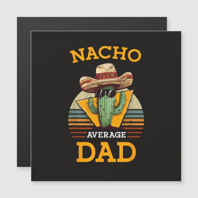Pai engraçado médio Nacho (Frente/Verso)