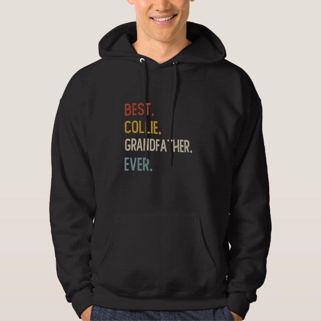 Pai Engraçado Melhor Collie Avô Alguma Vez Camisa  (Frente)