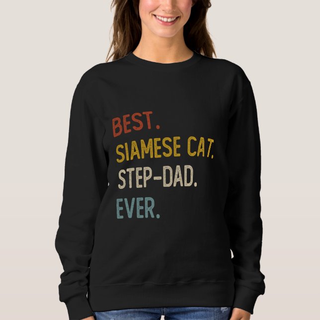 Pai Engraçado Melhor Pai De Gato Siamês Camisas Fa (Frente)