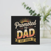 Pai Est. 2026 Engraçado Novo Pai Anúncio de Gravid