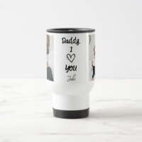 Pai, Eu Te Amo | Caneca de viagem de fotos persona