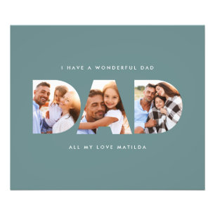 Pai foto moderna tipografia