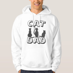 PAI GATO, Camisas De Gato Masculinas Hoodie