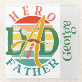 Pai Hero Fath Sunset Tie, Mustache e óculos de sol