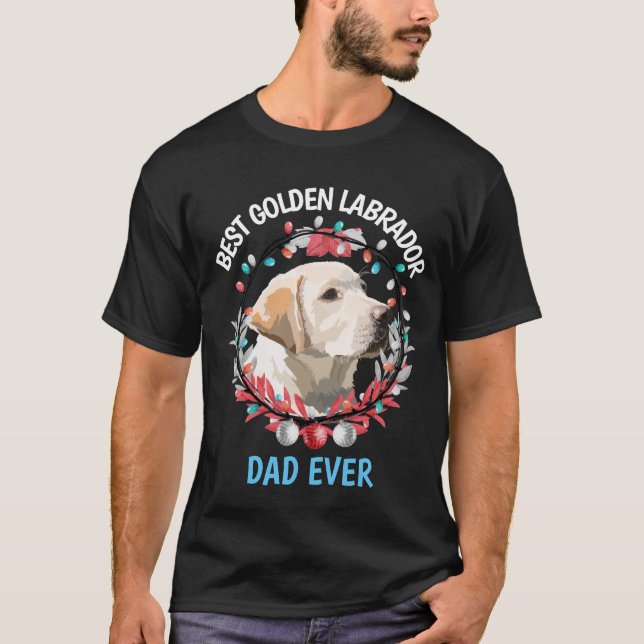 Pai Labrador De Melhor Ouro Nunca - Camisa (Frente)