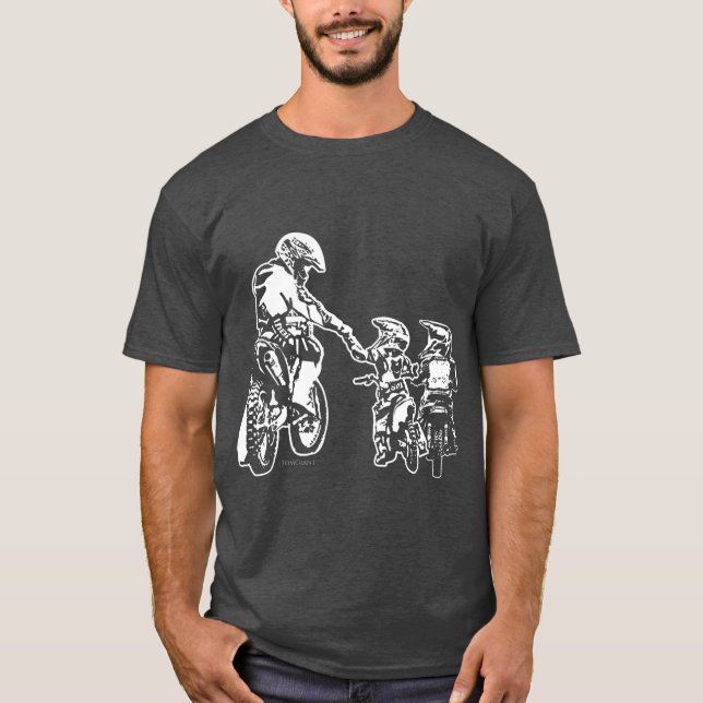 Pai legal, Camisa Rider Motocross Men Juventude (Frente)