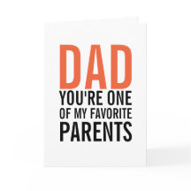 Pai Meu Cartão de Dia de os pais Pai Favorito