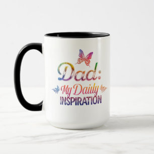 Pai: Minha Inspiração Diária - Caneca Combo 15 oz