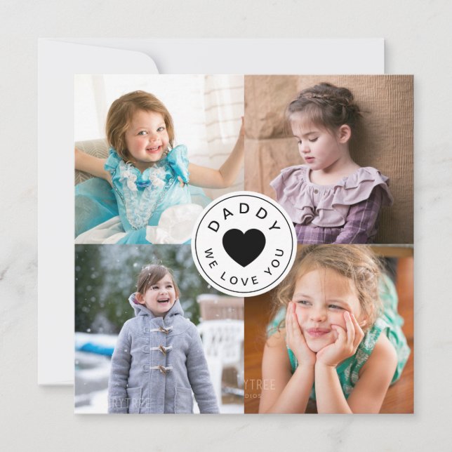 Pai Moderno Amo-Lo 4 Colagem Fotográfica (Frente)