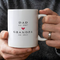 Pai Moderno | Avô Ano de Fundação. Caneca de Café