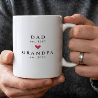 Pai Moderno | Avô Ano de Fundação. Caneca de Café