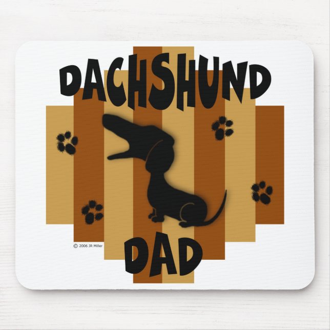 Pai Mousepad do Dachshund (Frente)