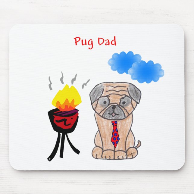 Pai Mousepad do Pug (Frente)